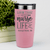 Salmon Nurse Tumbler With Living That Nurse Life Design