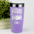 Light Purple Baseball Mom Tumbler With Loud Baseball Mom Alert Design