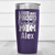 Purple Baseball Mom Tumbler With Loud Baseball Mom Alert Design