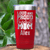 Red Baseball Mom Tumbler With Loud Baseball Mom Alert Design