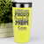 Yellow Baseball Mom Tumbler With Loud Baseball Mom Alert Design