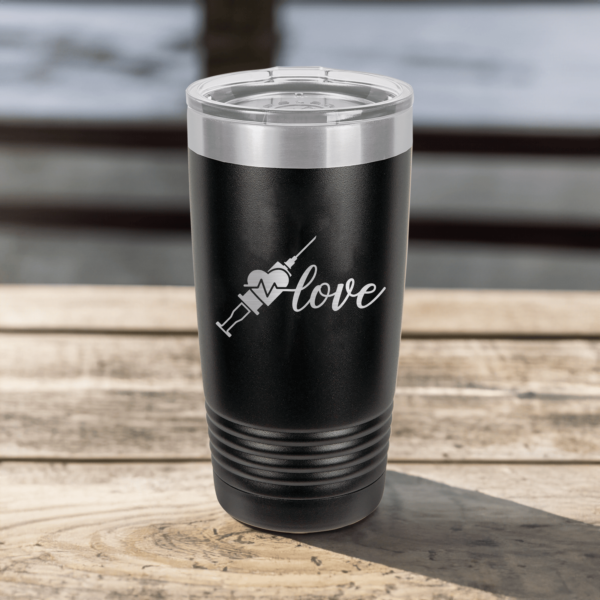 Funny Love Nurse Ringed Tumbler