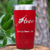 Red Nurse Tumbler With Love Nurse Design