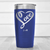 Blue Valentines Day Tumbler With Lovers Heart Design