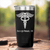 Black Nurse Tumbler With Medical Symbol Design