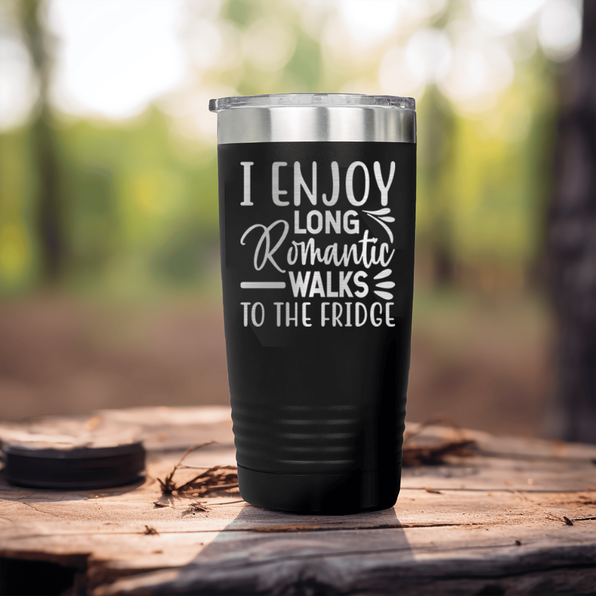 Black pickelball tumbler Midnight Snack Love