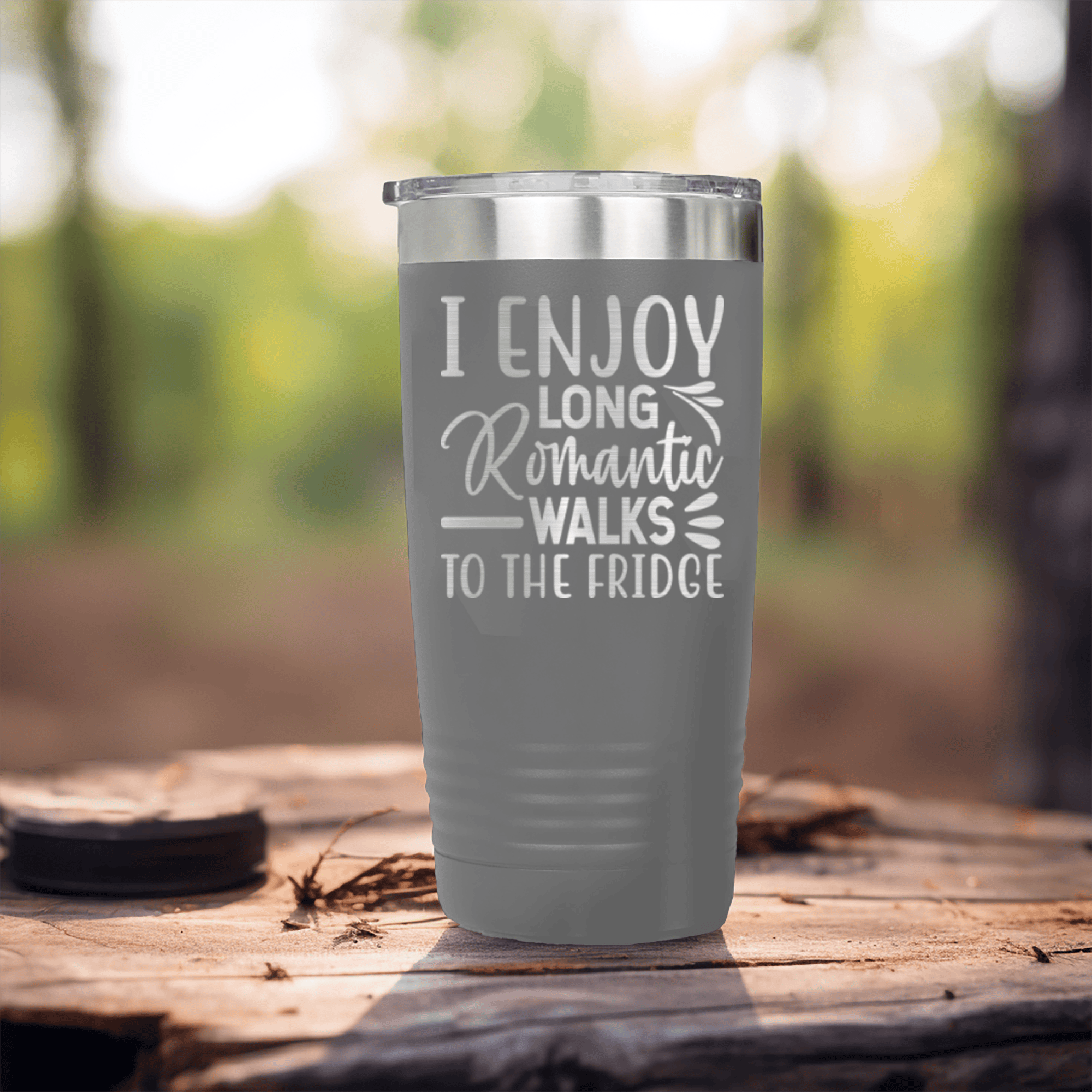 Grey pickelball tumbler Midnight Snack Love