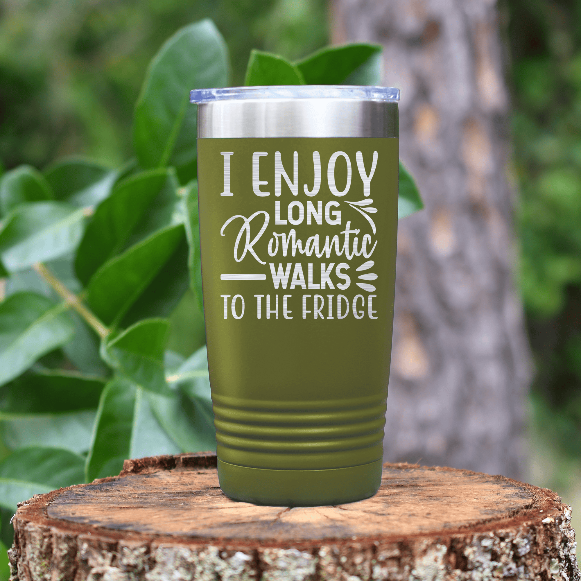 Military Green pickelball tumbler Midnight Snack Love