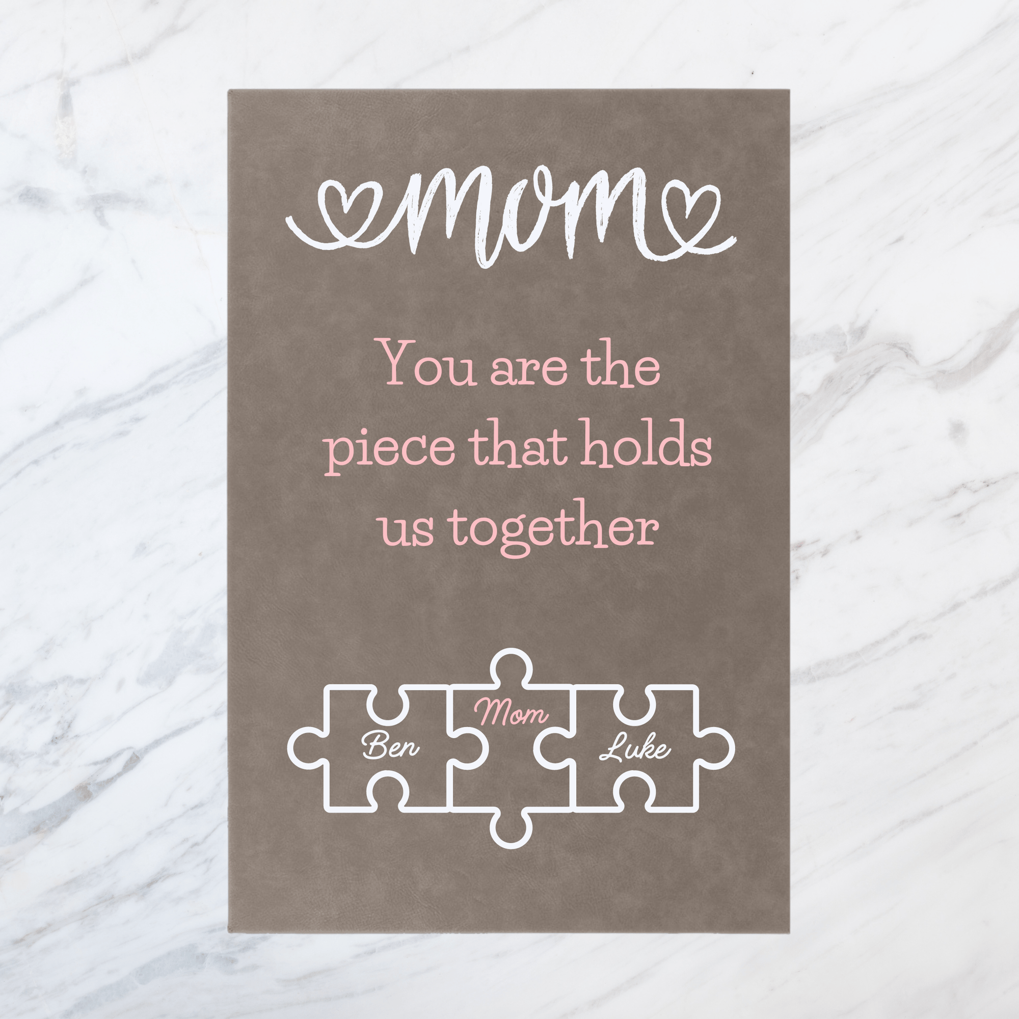 Custom Mother's Puzzle Piece Sign