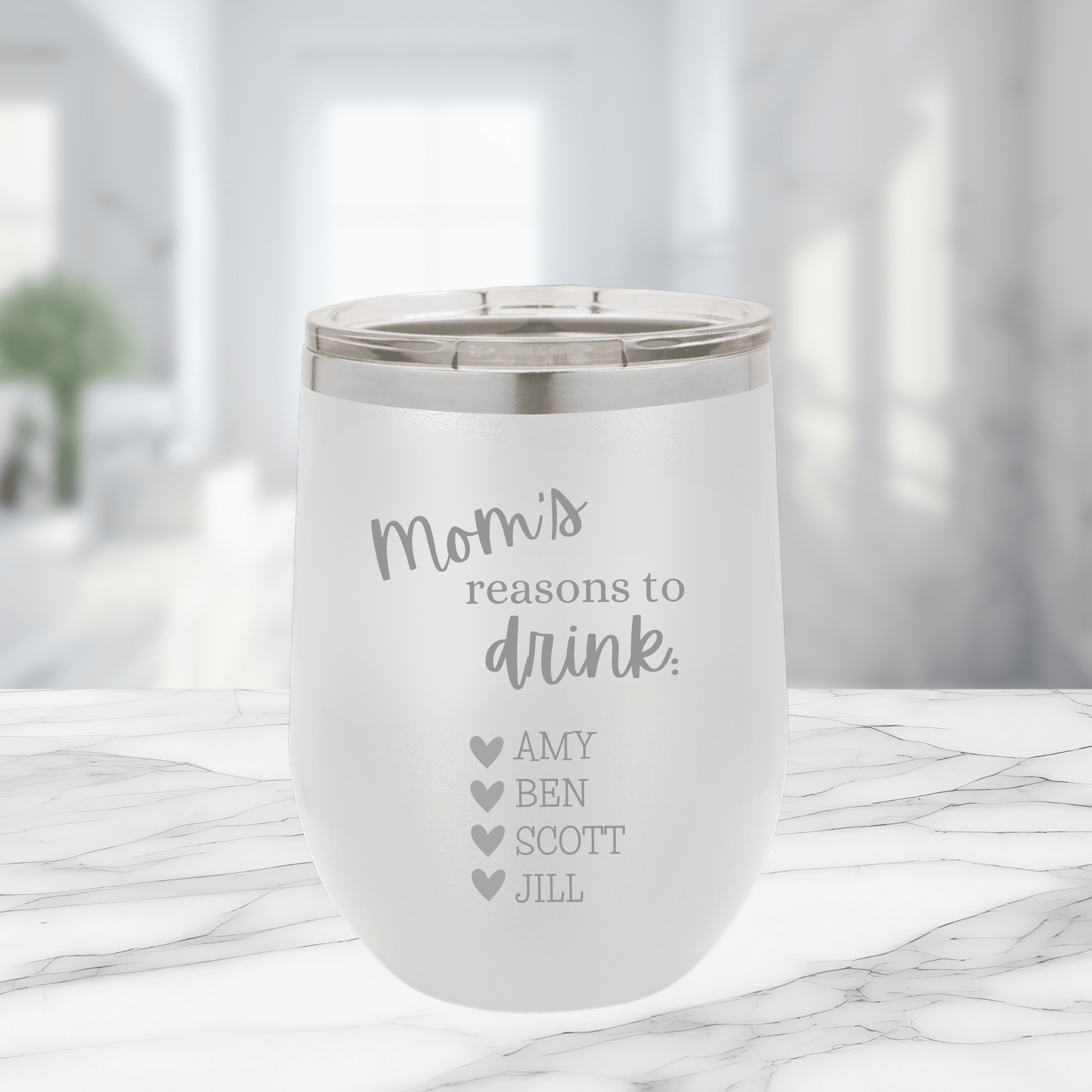 Mom's Whine On The Go Tumbler