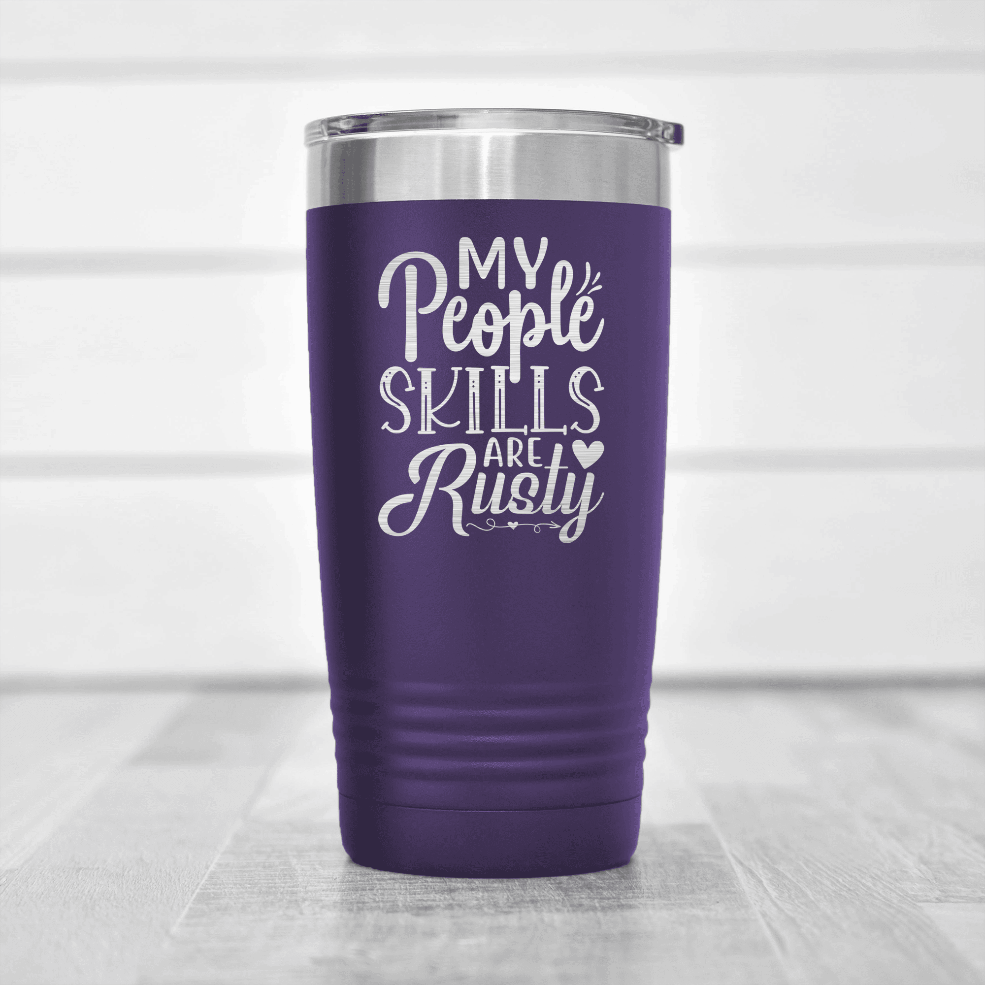 Purple pickelball tumbler My People Skills Are Rusty