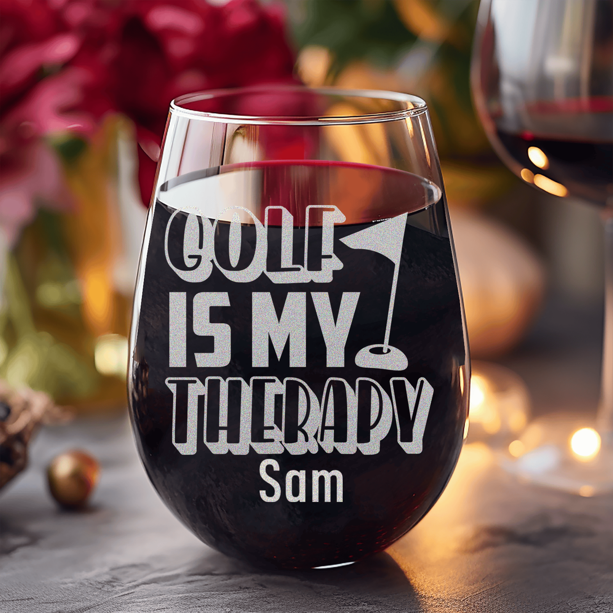 My Real Therapy Stemless Wine Glass