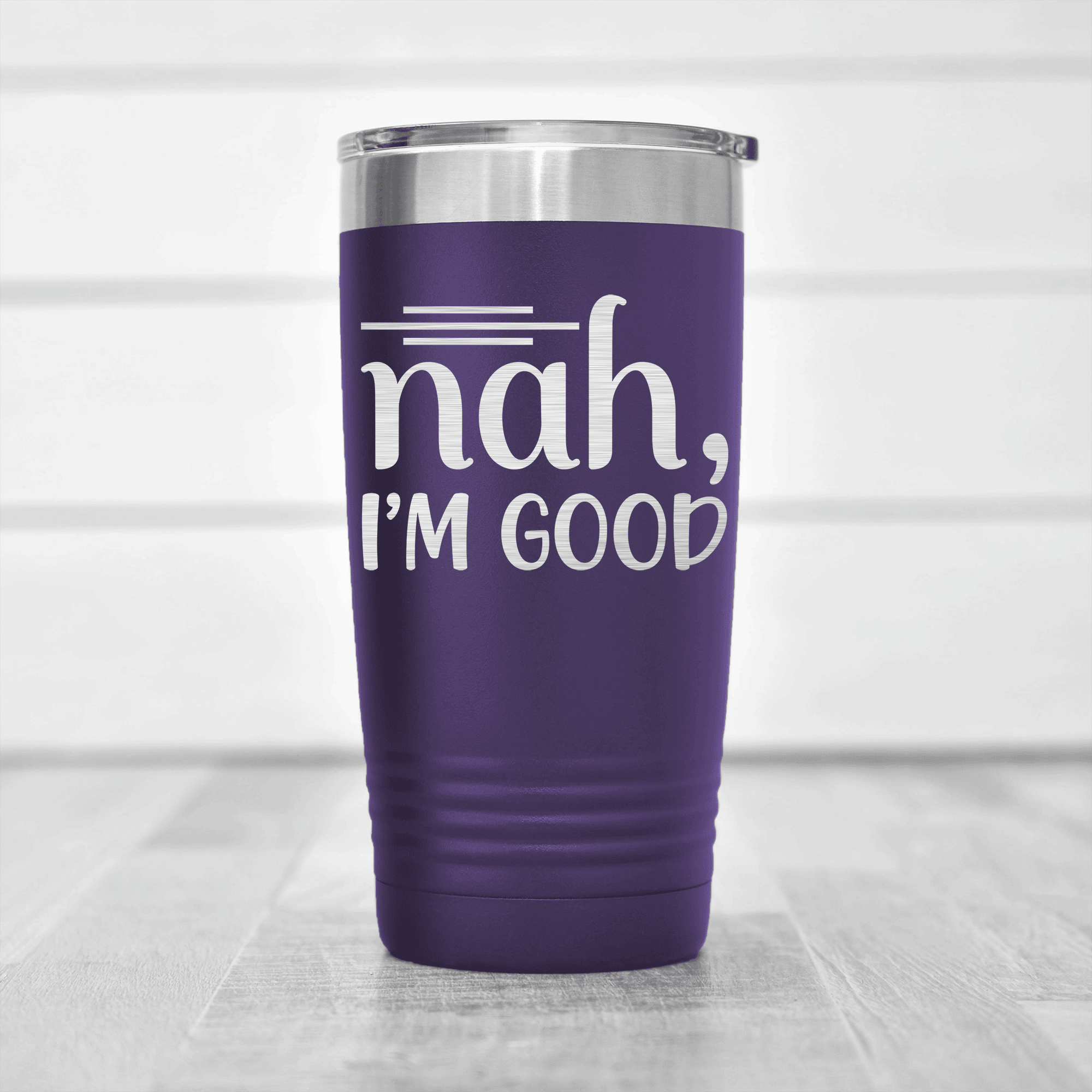 Purple pickelball tumbler No Thanks Im Good