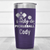 Purple Pickleball Tumbler With Nothin But Pickle Design