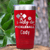 Red Pickleball Tumbler With Nothin But Pickle Design