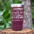 Maroon Nurse Tumbler With Nothing Scares Me Im A Nurse Design