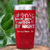 Red Nurse Tumbler With Nurse By Day Witch By Night Design