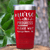 Red Nurse Tumbler With Nurse In Progress Design