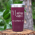 Maroon Nurse Tumbler With Nurse Life Design