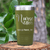 Military Green Nurse Tumbler With Nurse Life Design