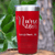 Red Nurse Tumbler With Nurse Life Design