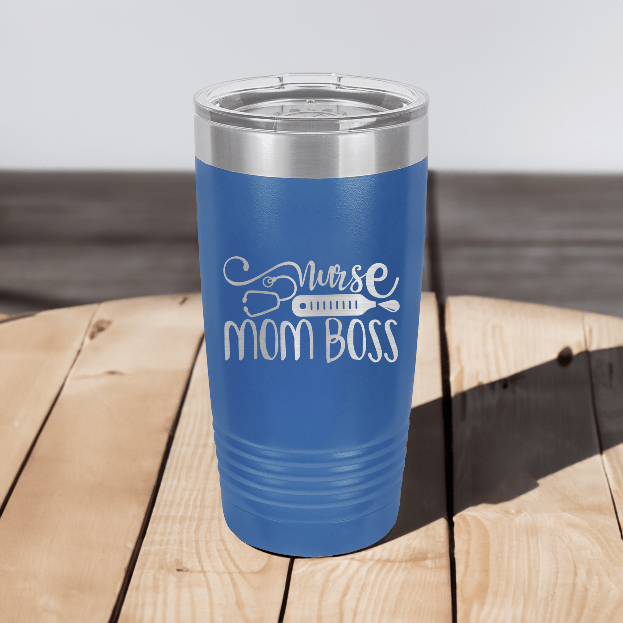 Nurse Mom Boss Ringed Tumbler