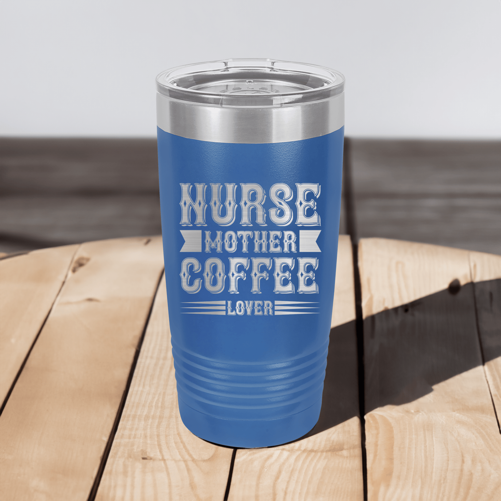 Nurse Mother And Coffee Ringed Tumbler