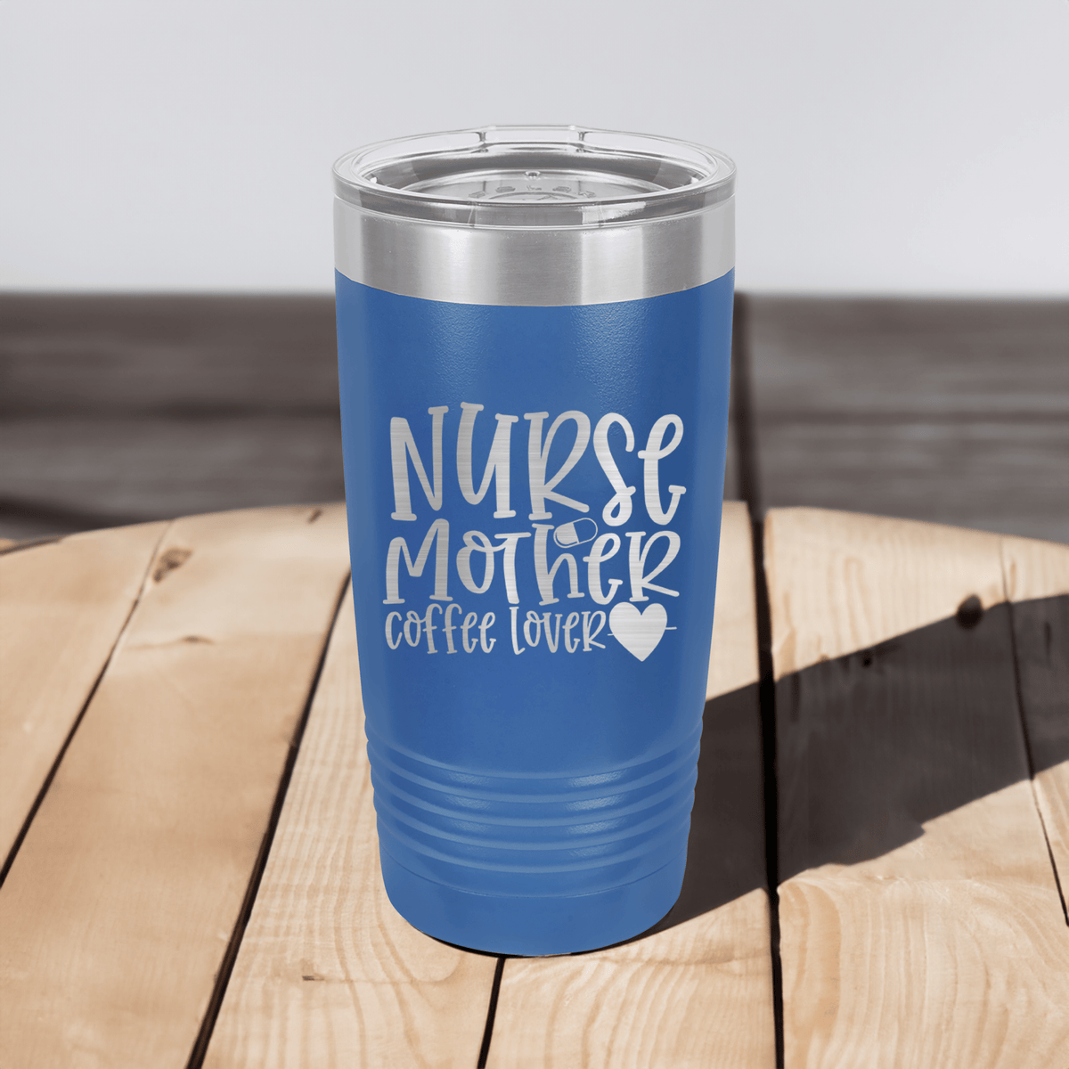 Funny Nurse Mother Coffee Lover Ringed Tumbler