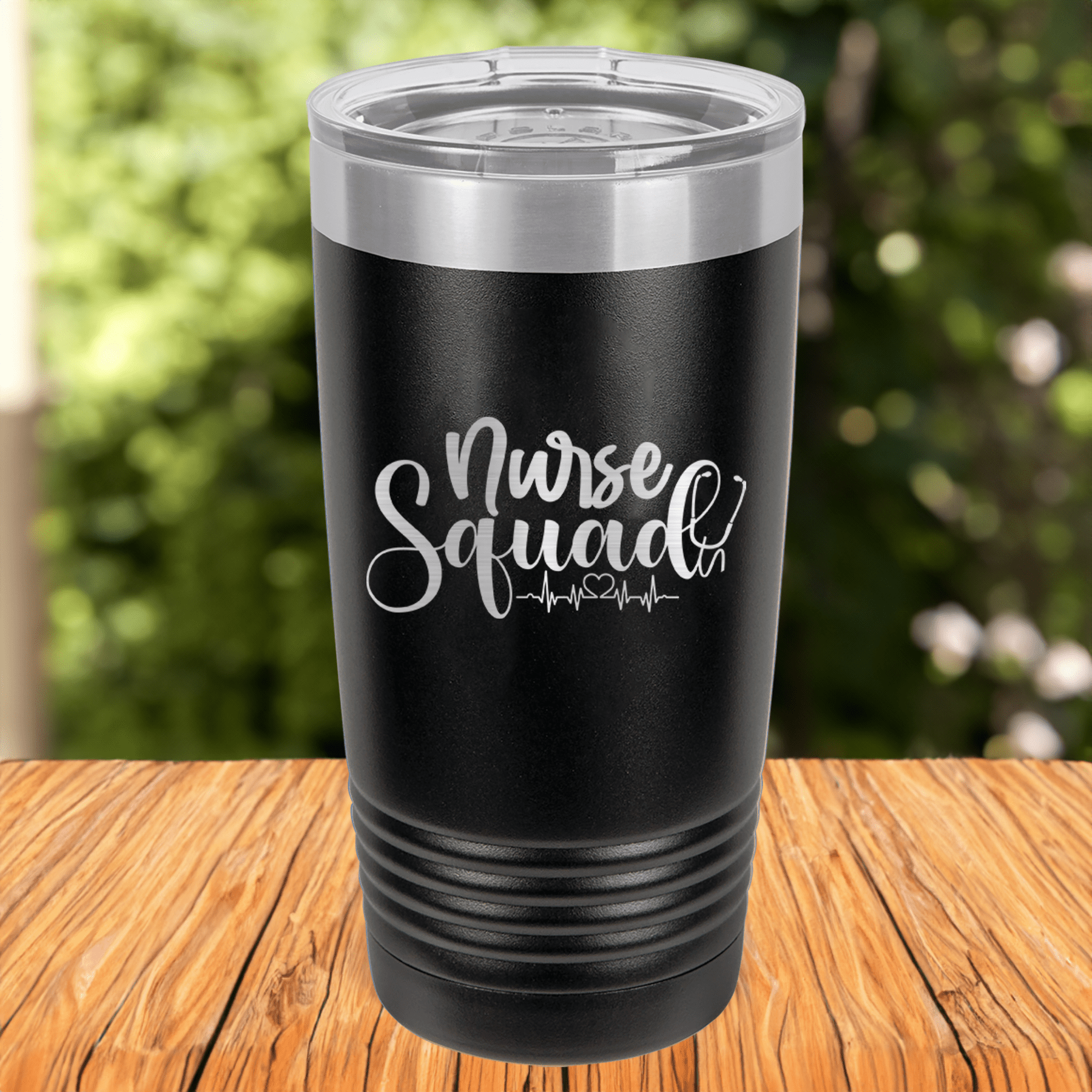 Funny Nurse Squad Ringed Tumbler