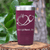 Maroon Nurse Tumbler With Nurselife Script Design