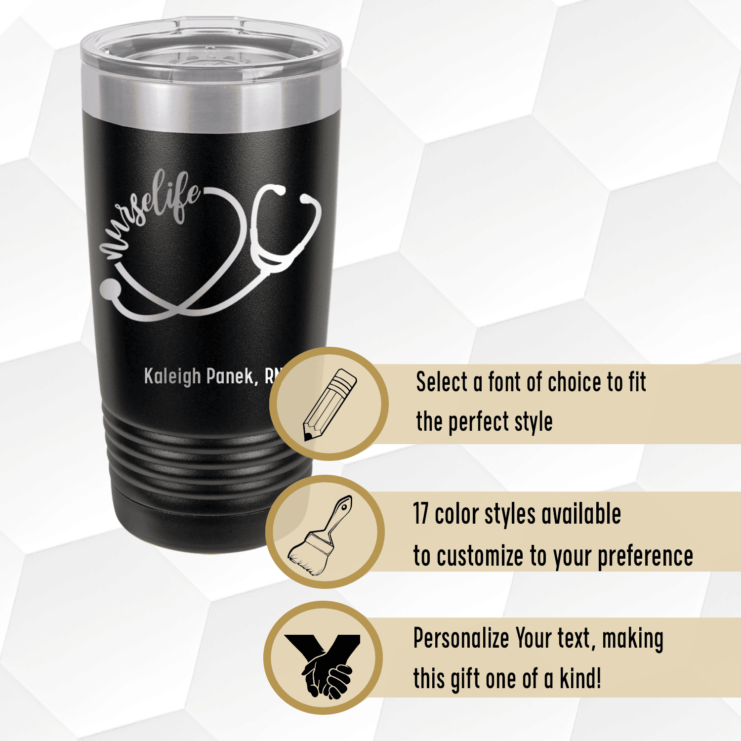 Nurselife Script Tumbler