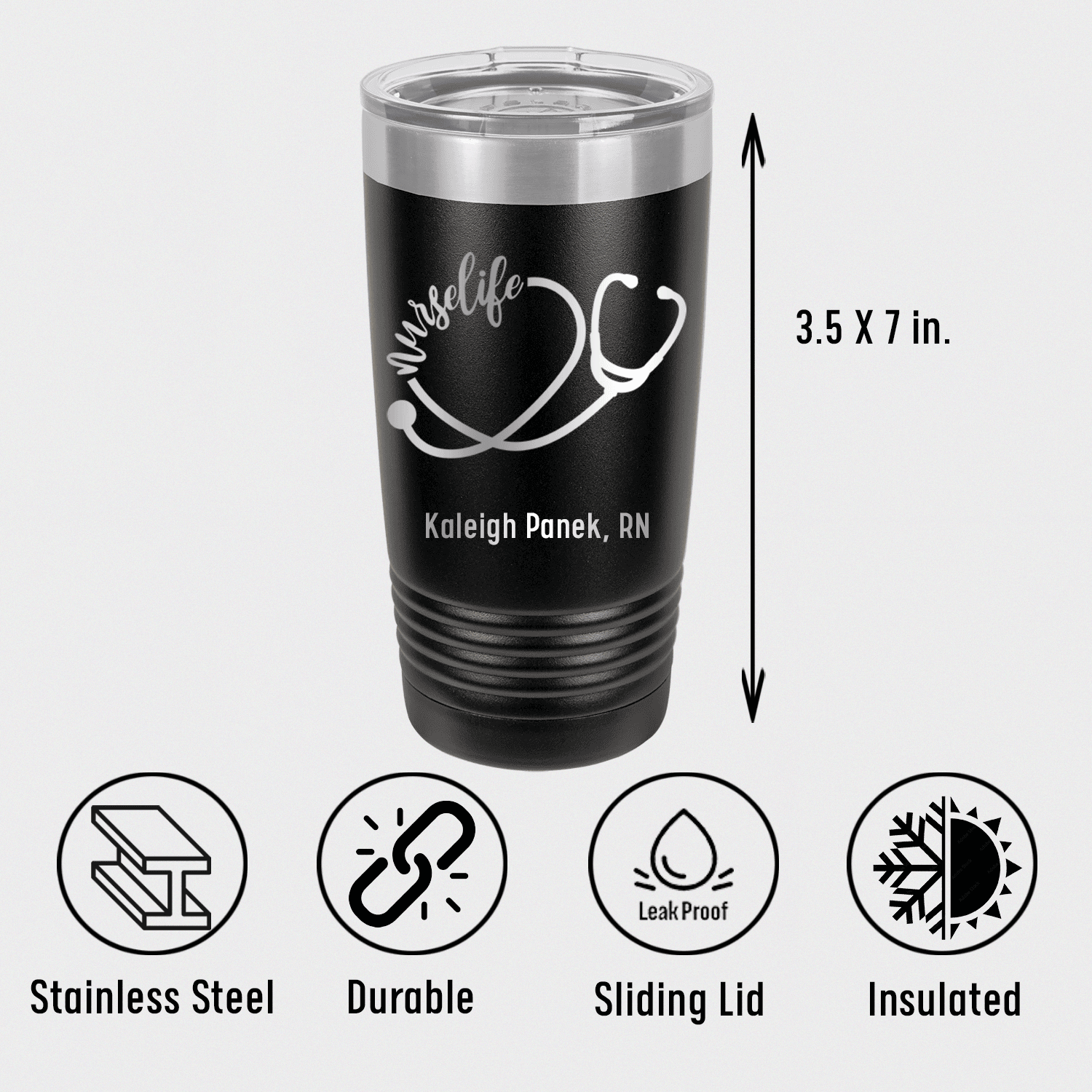 Nurselife Script Tumbler