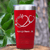 Red Nurse Tumbler With Nurselife Script Design