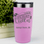 Pink Nurse Tumbler With Nurses Above Queens Design