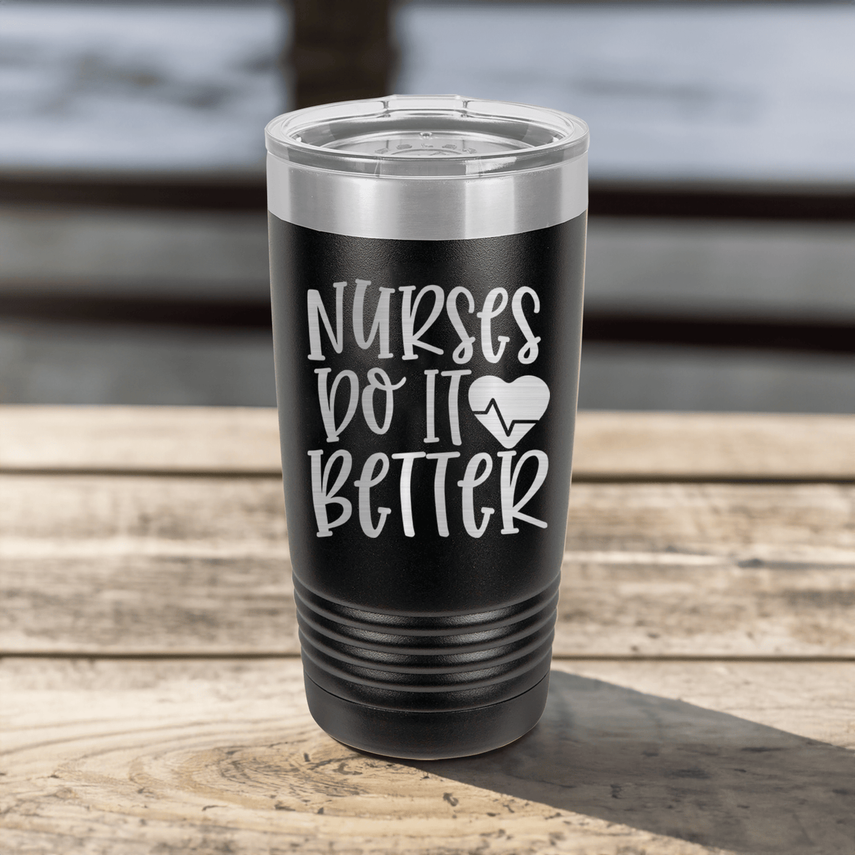 Funny Nurses Do It Better Ringed Tumbler