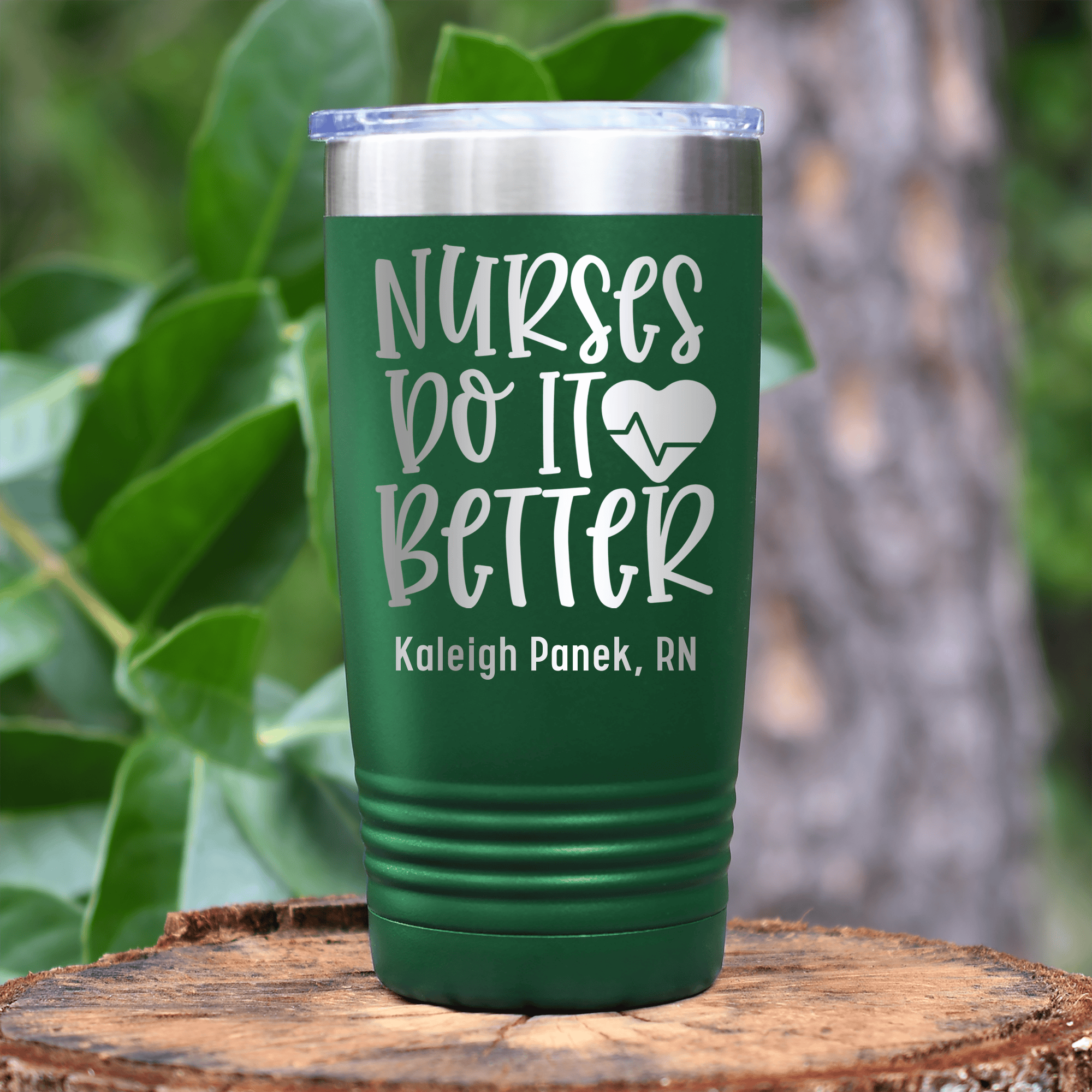 Green Nurse Tumbler With Nurses Do It Better Design