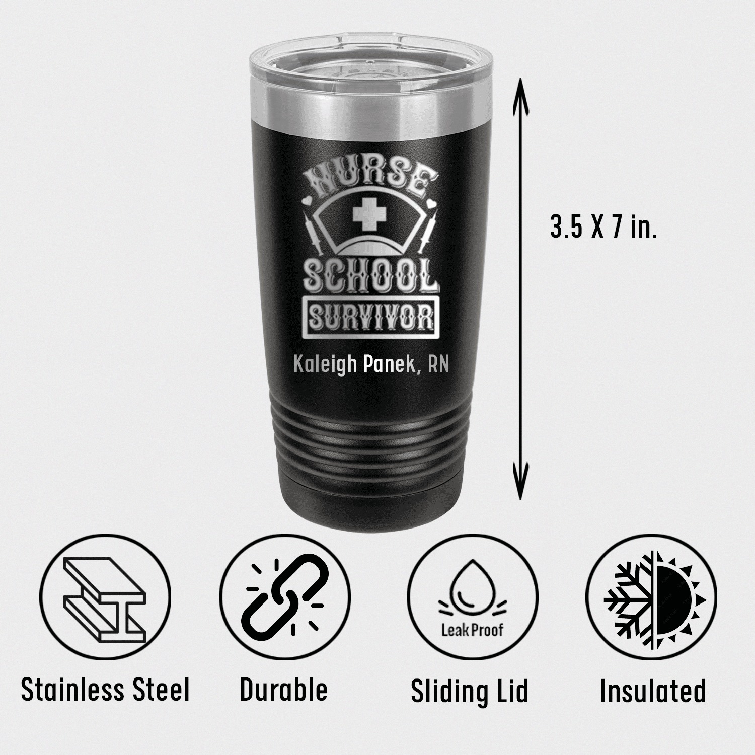 Nursing School Survivor Tumbler