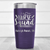 Purple Nurse Tumbler With Nursing Squad Design