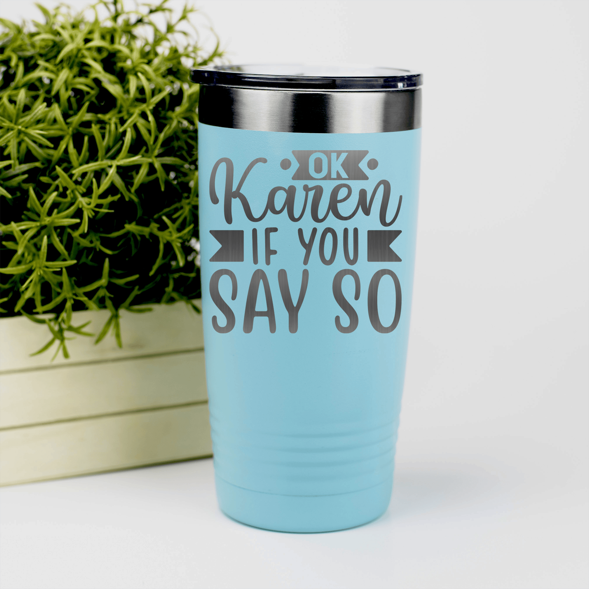 Teal pickelball tumbler Ok Karen