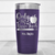 Purple Teacher Tumbler With Only The Brave Teach Design