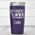 Purple Pickleball Tumbler With Peace Love Pickleball Design