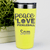 Yellow Pickleball Tumbler With Peace Love Pickleball Design