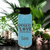 Light Blue Pickleball Water Bottle With Peace Love Pickleball Design