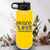 Yellow Pickleball Water Bottle With Peace Love Pickleball Design