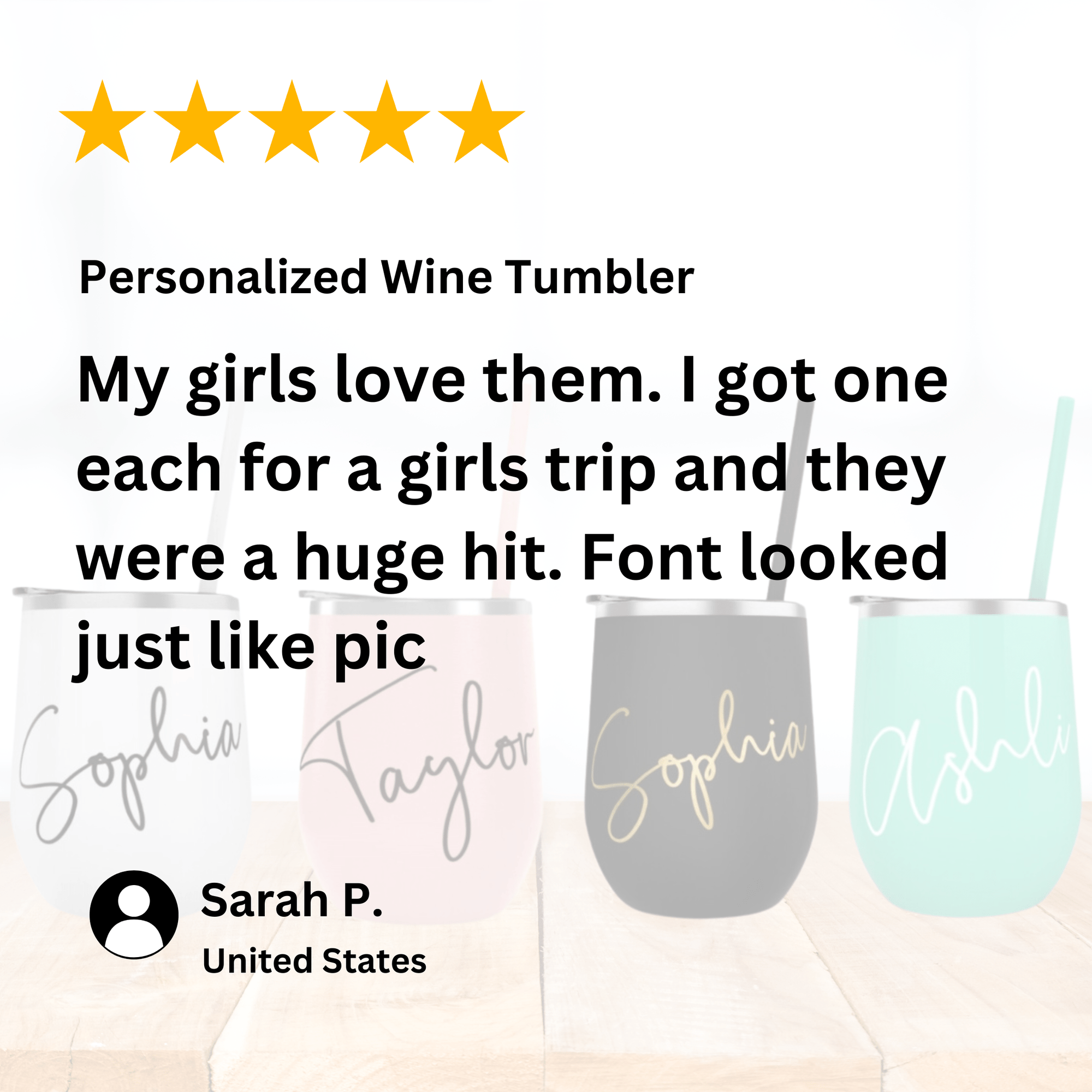 Personalized Wine Tumbler