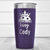 Purple Pickleball Tumbler With Pickle King Design