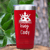 Red Pickleball Tumbler With Pickle King Design