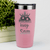 Salmon Pickleball Tumbler With Pickle King Design