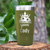 Military Green Pickleball Tumbler With Pickle Queen Design