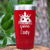 Red Pickleball Tumbler With Pickle Queen Design